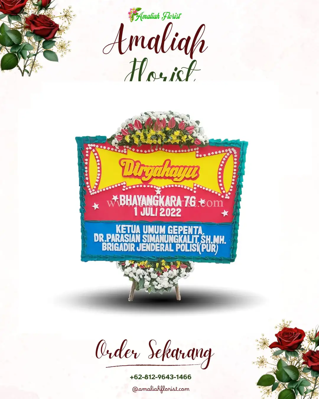 Papan Bunga HUT Ulang Tahun Mangga Besar